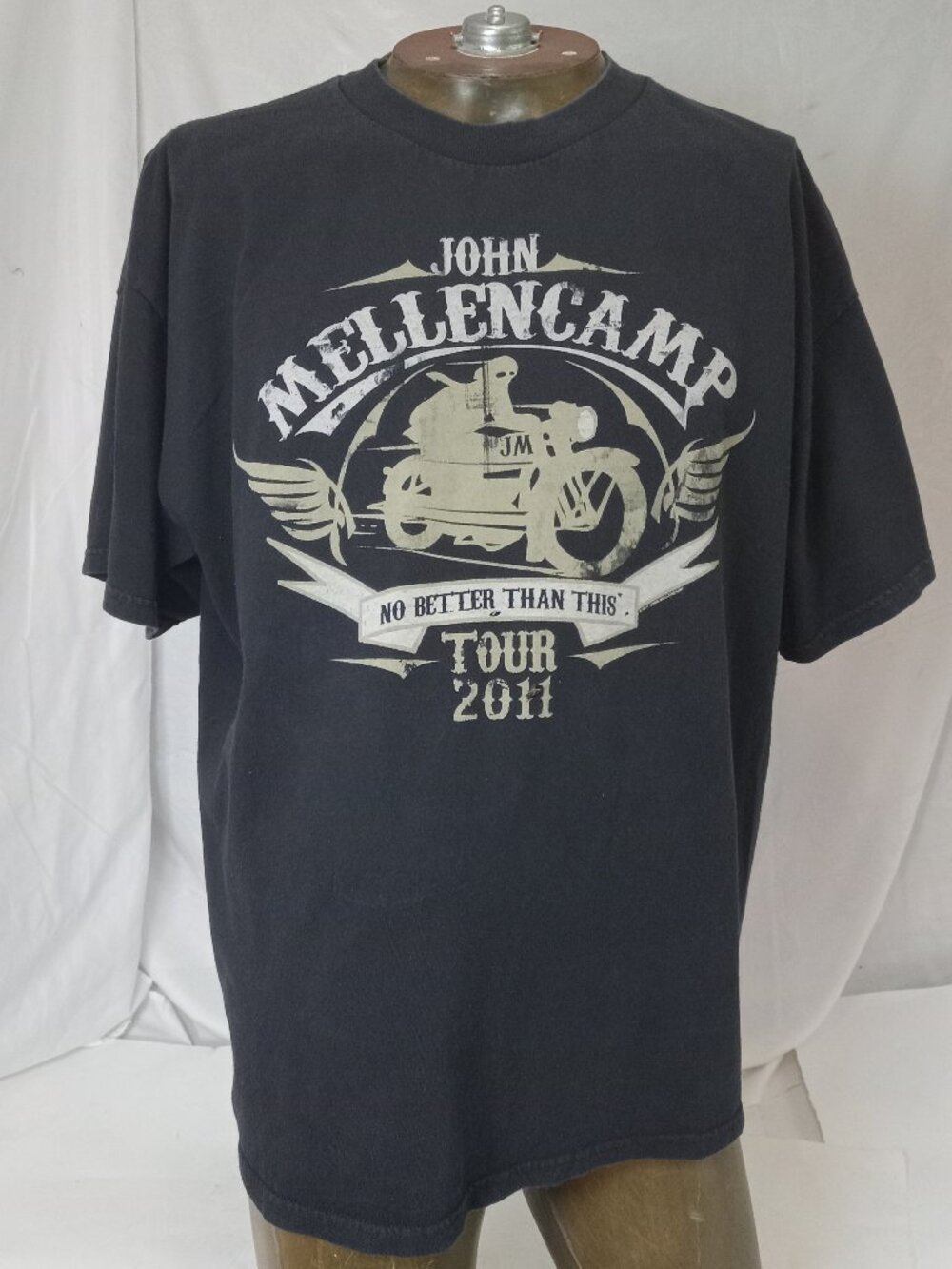 John Mellencamp Rider 2011 Concert Tour No Better Than This Sz XL T-shirt
